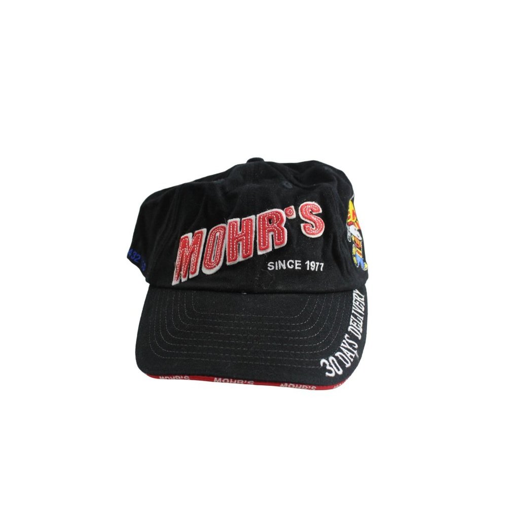 Mohrs Baseball Hat Truckers Cap Black Adjustable Golfer 88081
